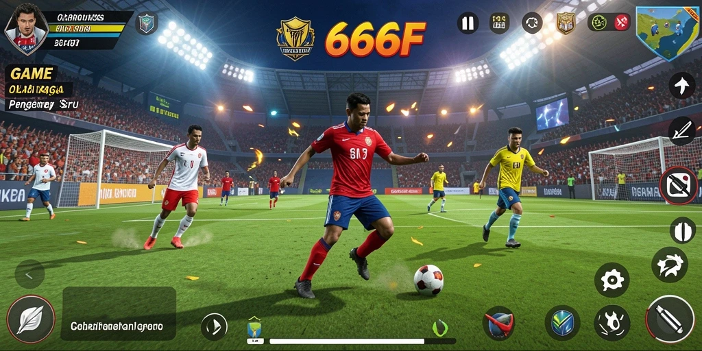 Gameplay olahraga yang menarik dan menantang di 666F.