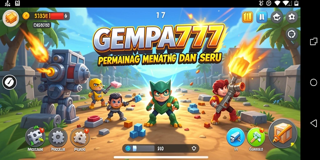 Tampilan gameplay seru dari GEMPA777 yang penuh tantangan.