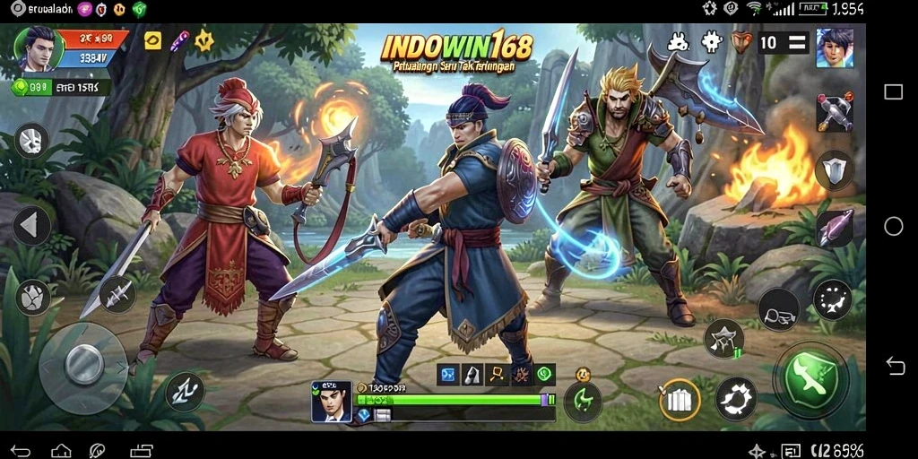 Screenshot gameplay INDOWIN168 menampilkan aksi petualangan yang mendebarkan.
