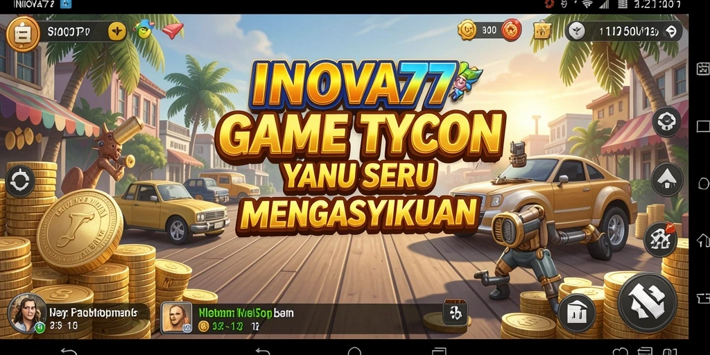 Screenshot gameplay INOVA77 yang menampilkan pengalaman Tycoon yang menantang.