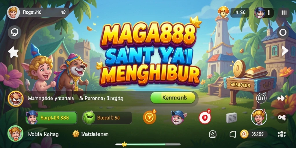 Tampilan gameplay MAGA888 yang mengasyikkan dan penuh warna.