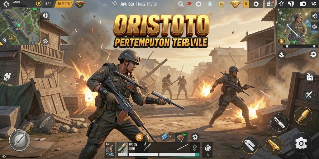 Gameplay menegangkan dalam pertempuran Battle Royale ORISTOTO.