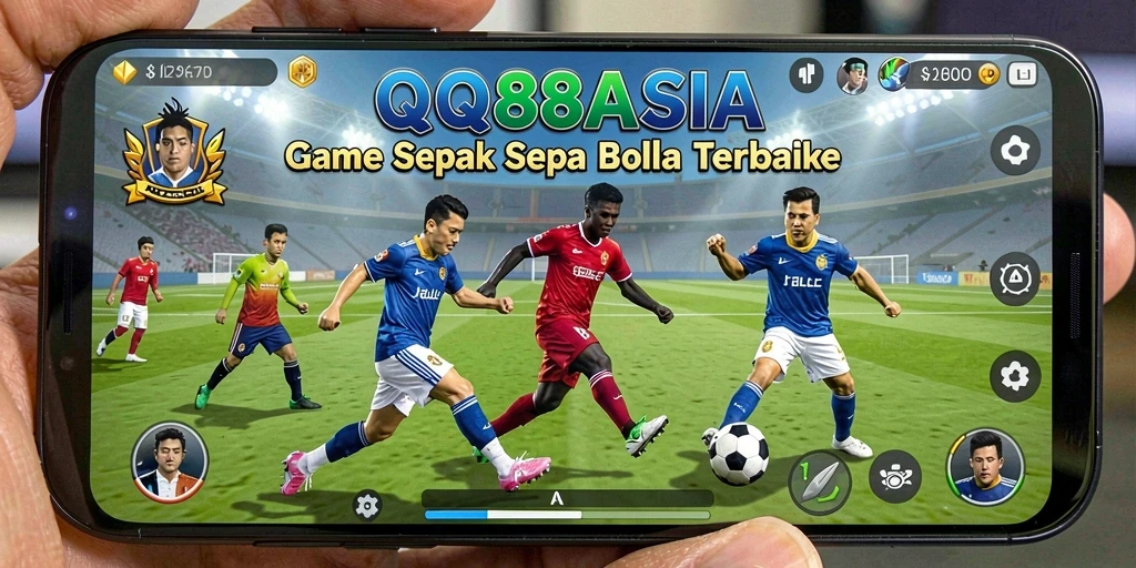 Tampilan gameplay <strong>QQ88ASIA</strong> yang mendebarkan di lapangan hijau.
